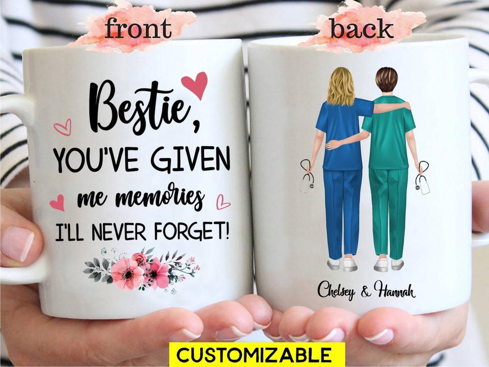 Nurse Friend Friend Mug Scrub Nurse Best Friend Nurse Best Friend Gift Nursing
