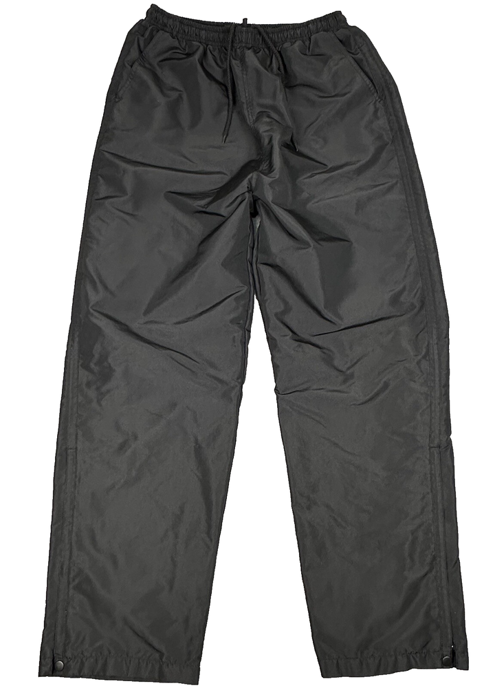 Holloway Rain Pants Mens XL Black Polyester Zip Snap Ankle Lined Rain Snow Golf