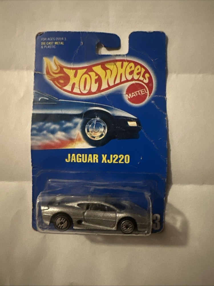 Hot Wheels Jaguar XJ220 Collector #203 LWGD in Mint Condition on Sparkling Silver Finish Best Offer