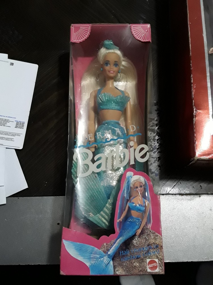 Mermaid Barbie Doll 1991 Mattel 1434 Color Changing Hair Vintage  Open Box