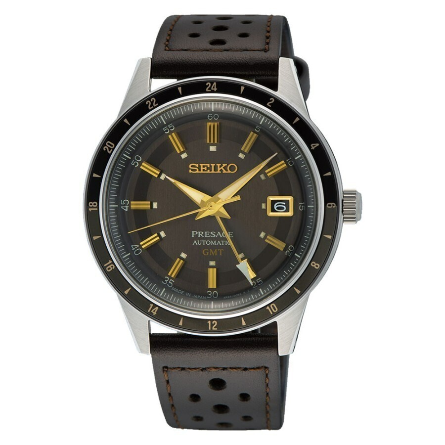 Seiko Presage GMT Automatic Men's Watch SSK013J1 Stainless Steel