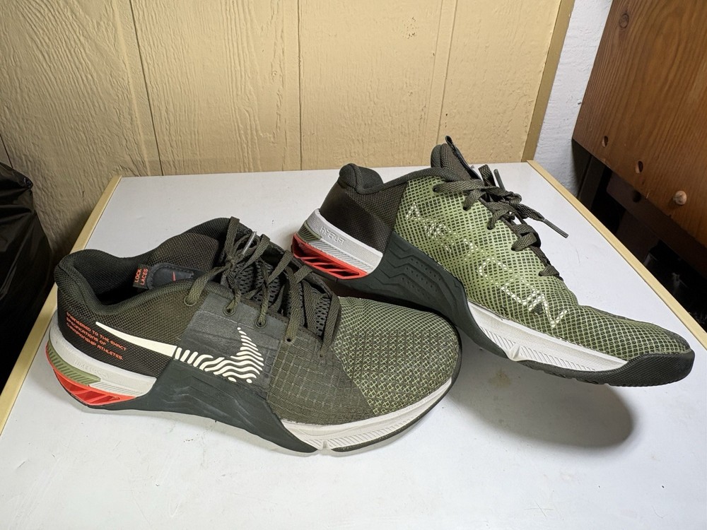 Mens Size 10 Running Shoe Nike React Shoes Metcon Camo Bright Orange Lightweight