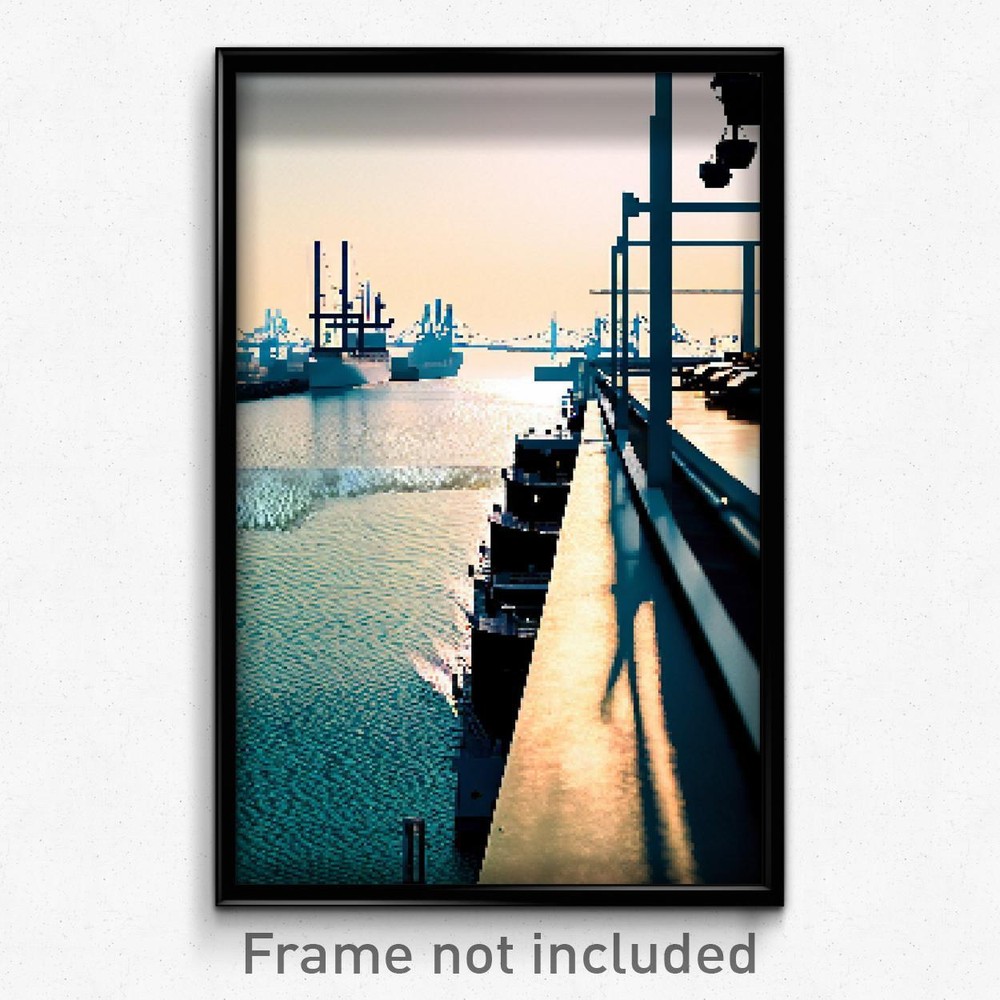 8 Bit Pixel Art Poster - Psychedelic Trippy Video Game Print