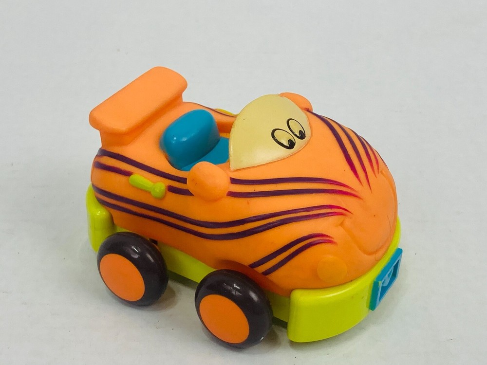 Battat Just B. Wheeee-ls Pull Back Baby Toy Soft Tiger Car ONLY!!!