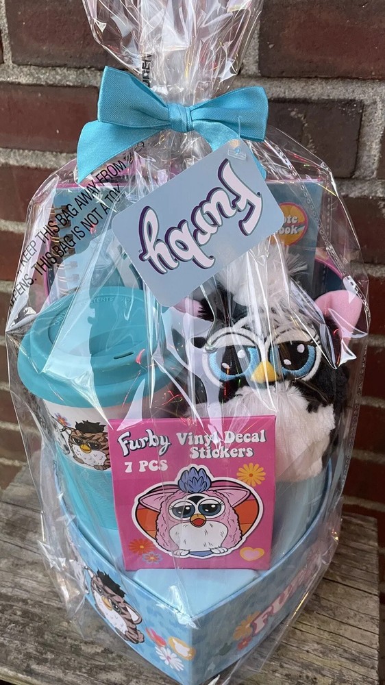 Furby Valentines Day Gift Basket Original Limited Edition 2024 Retro Furby Plush-image