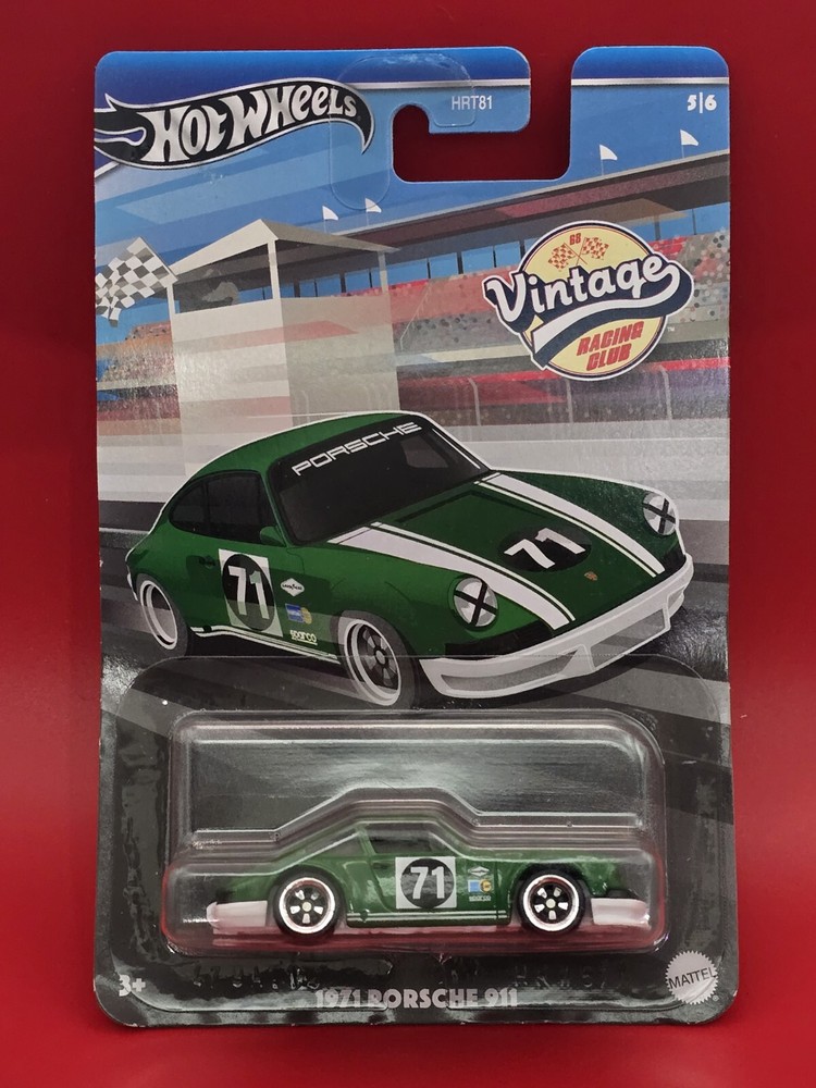 Hot Wheels 2024 Vintage Racing Club 1971 Porsche 911 Green Brand New