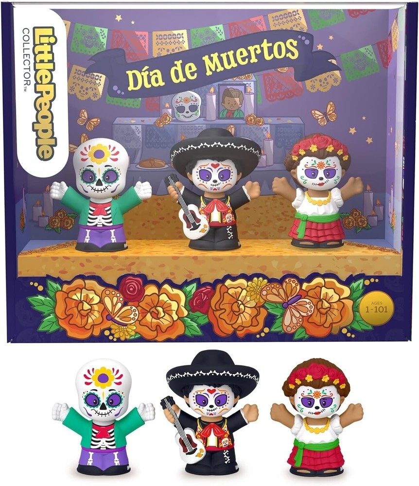 Fisher Price Little People Día de Muertos Day of the Dead 3 Figure Pack NEW-image