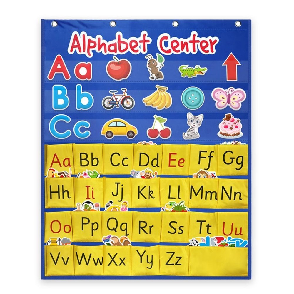 Alphabet Center Pocket Chart Letter Word Recognition Speech for Learning