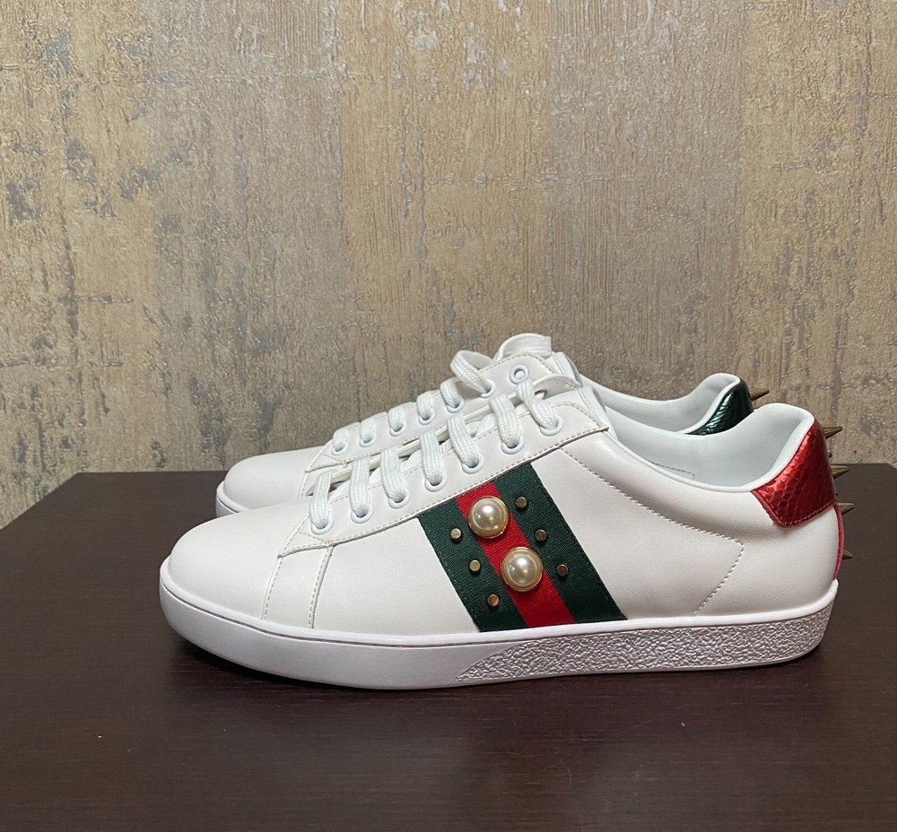 Gucci Ace Studded Sneakers in Size 43 for Men