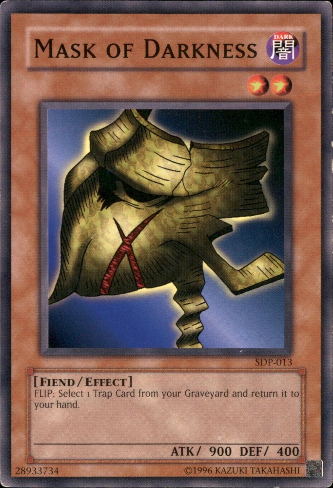 Dark Magician Mask of Darkness SDP-013 Yu-Gi-Oh Rare Card  
