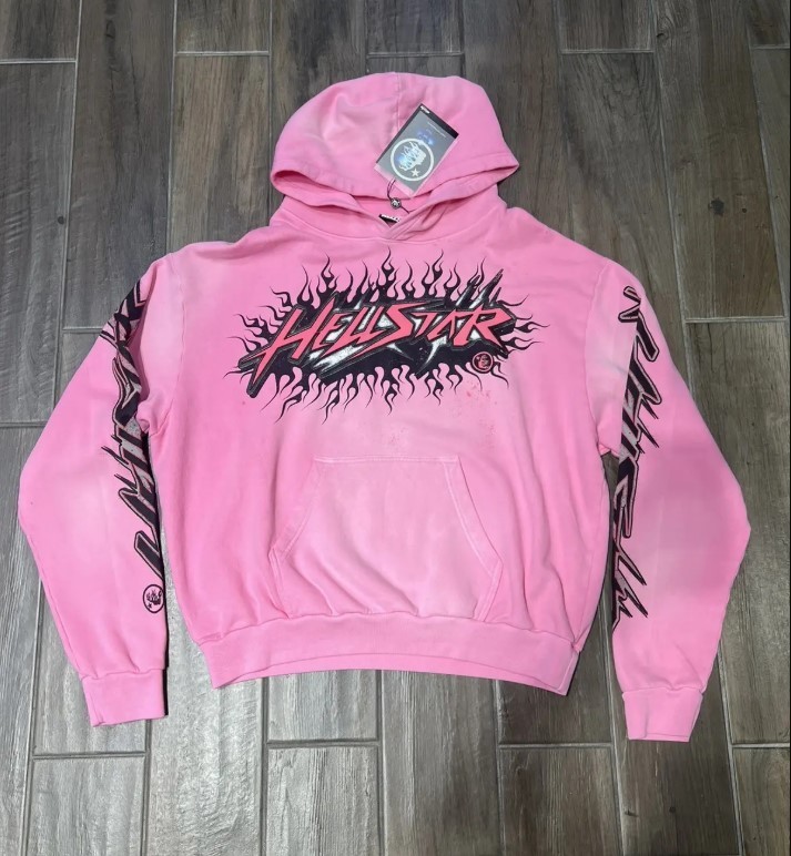 Hellstar Brainwashed Without Brain Hoodie Pink S-XL