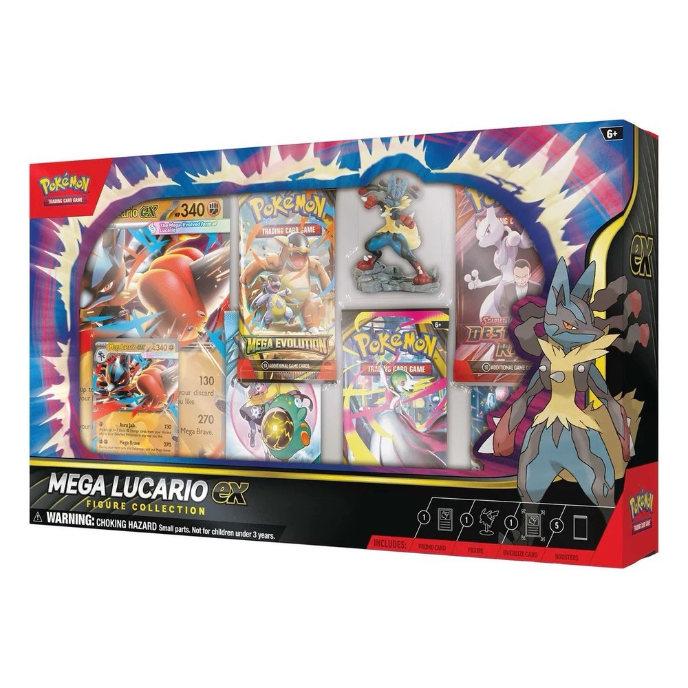 Pokemon TCG: Mega Lucario EX Premium Figure Collection - SEALED/NEW