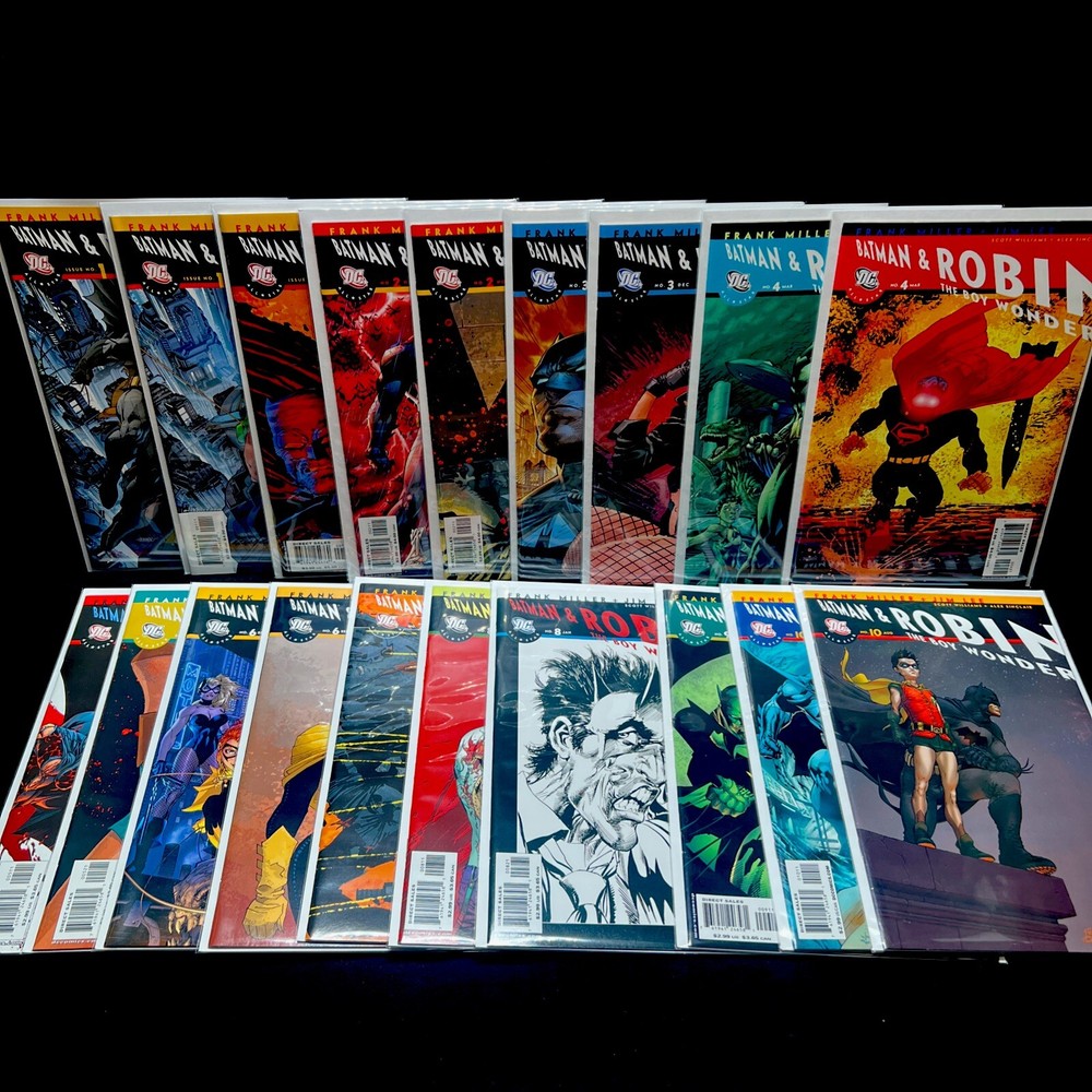 All-Star Batman & Robin #1-10 with Variants (19 Comics Total) NM- (DC, 2005)