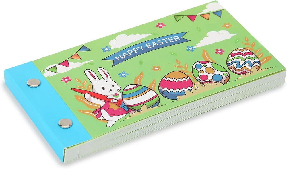 Blank Easter Coupon Book for Kids, 30 Personalized Vouchers Booklet, Unique East-image