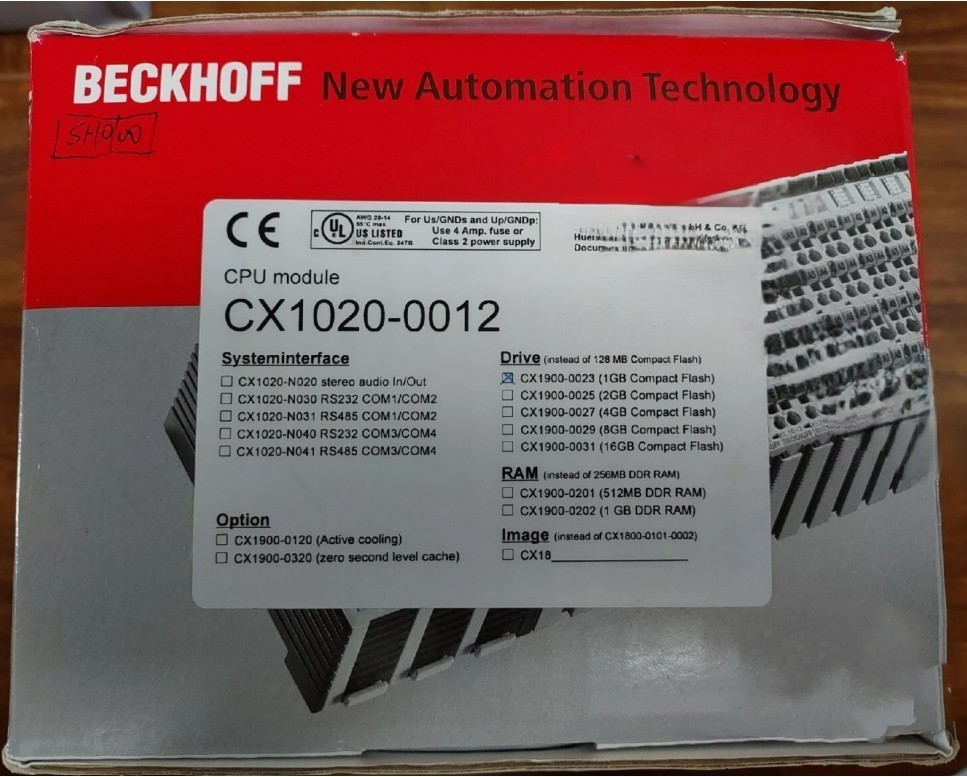 New In Box Beckhoff CX1020-0012 PLC Module CX1020-0012 CX1020-0012 Free shipping