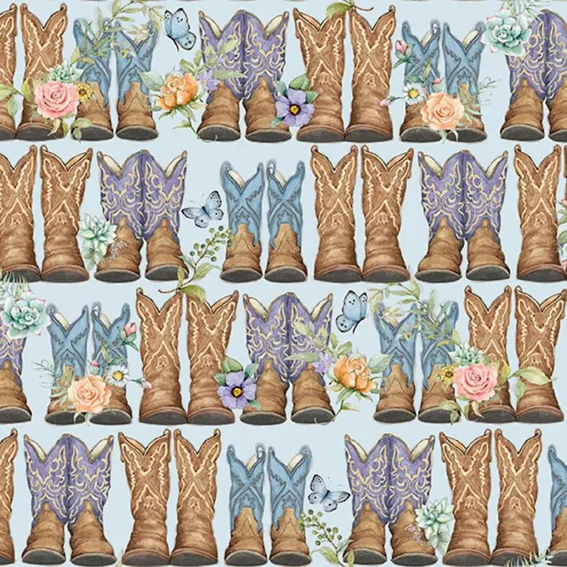 Highland Cow, 2 yard cut, coordinating prints in store, 100% cotton, FREE SHIP