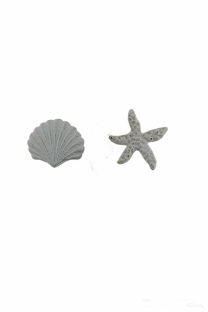 Scratch & Dent Coastal Sea Life 2 Piece Cast Iron Drawer Pull Set