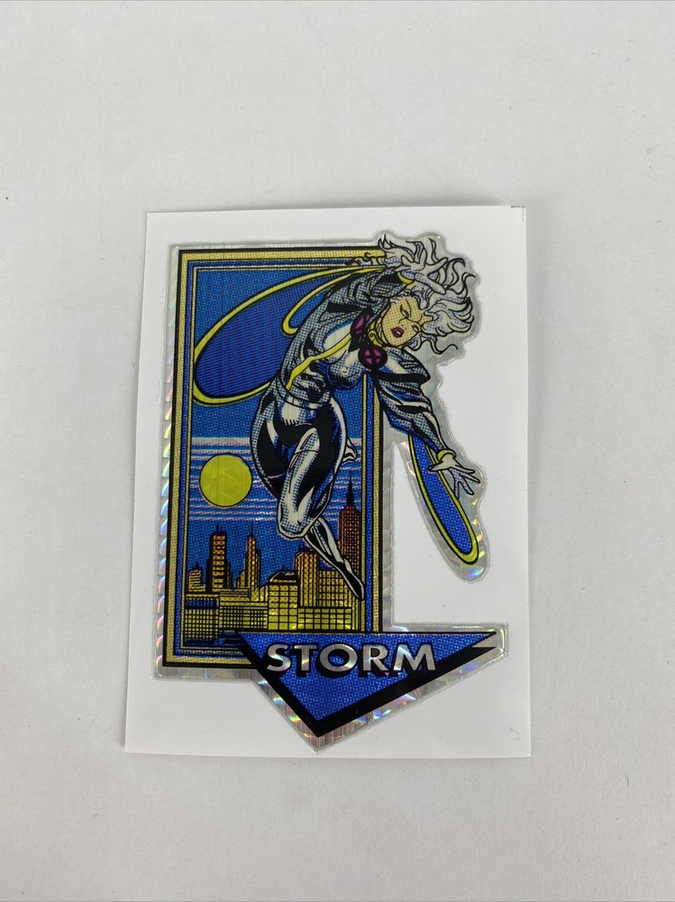 RARE Vintage 1992 STORM X-Men Marvel Prism Vending Machine Sticker  NOS