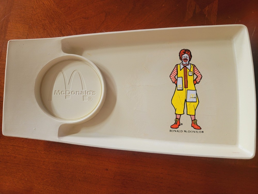 Vintage 1970s Ronald McDonald Happy Meal Tray by Simon Marketing