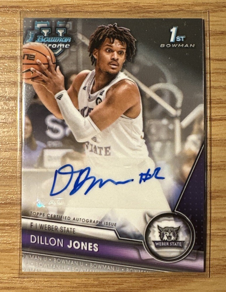 2023-24 Bowman University Chrome Dillon Jones Prospects Auto RC