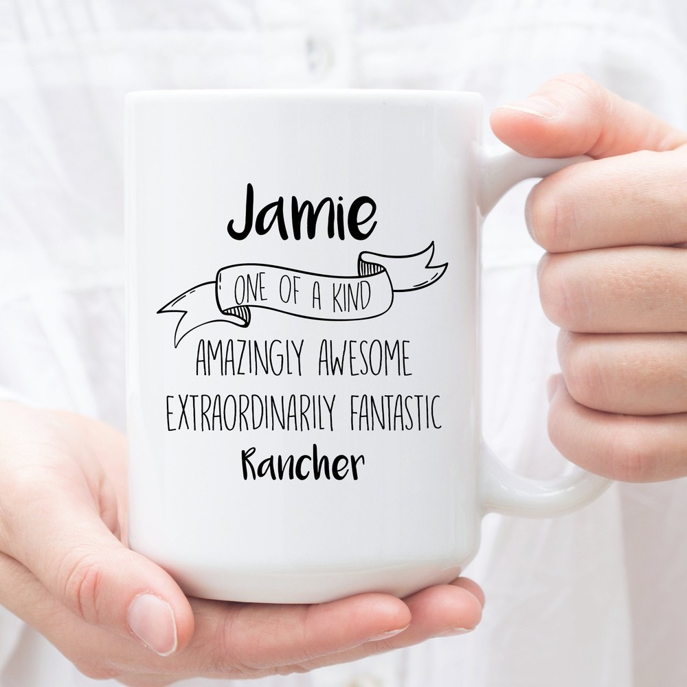 Personalized Coffee Mug For Rancher Custom Gifts For Rancher Perfect Christmas