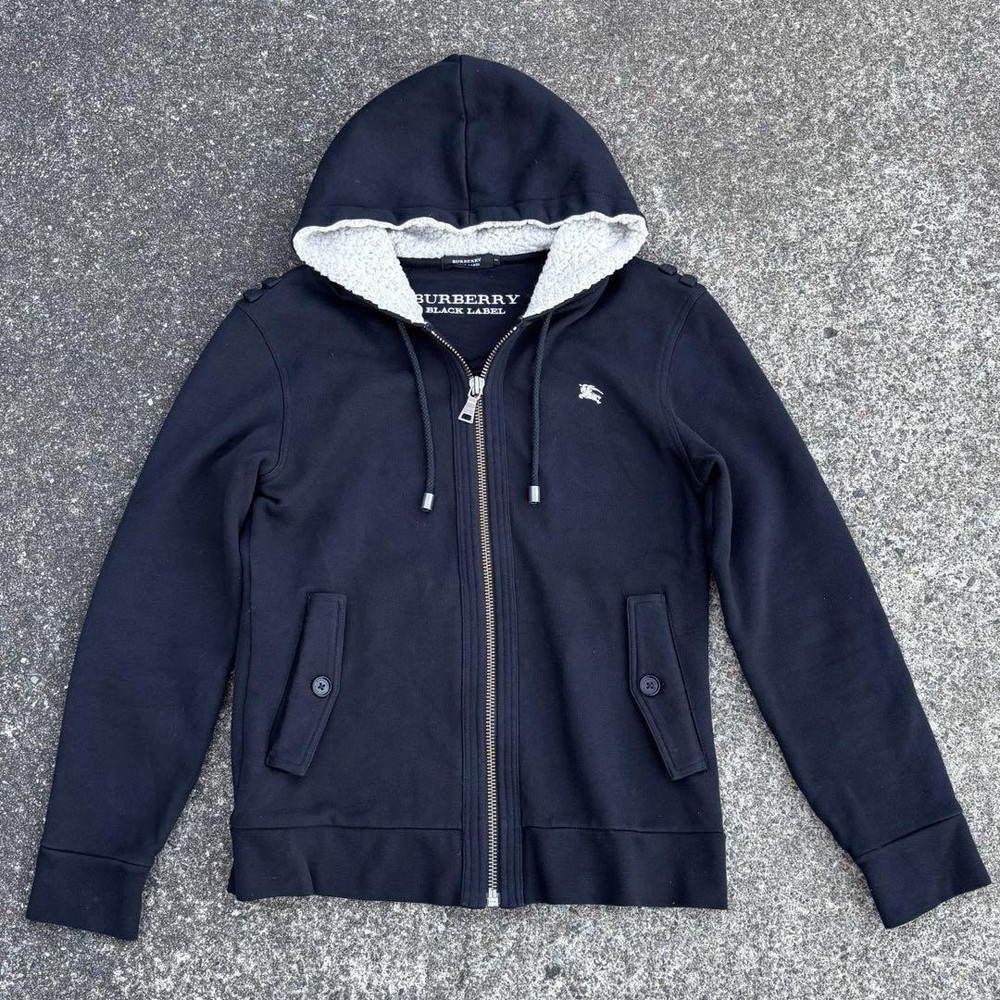Burberry Black Label Zip Hoodie Boa Size 2 F/S from Japan