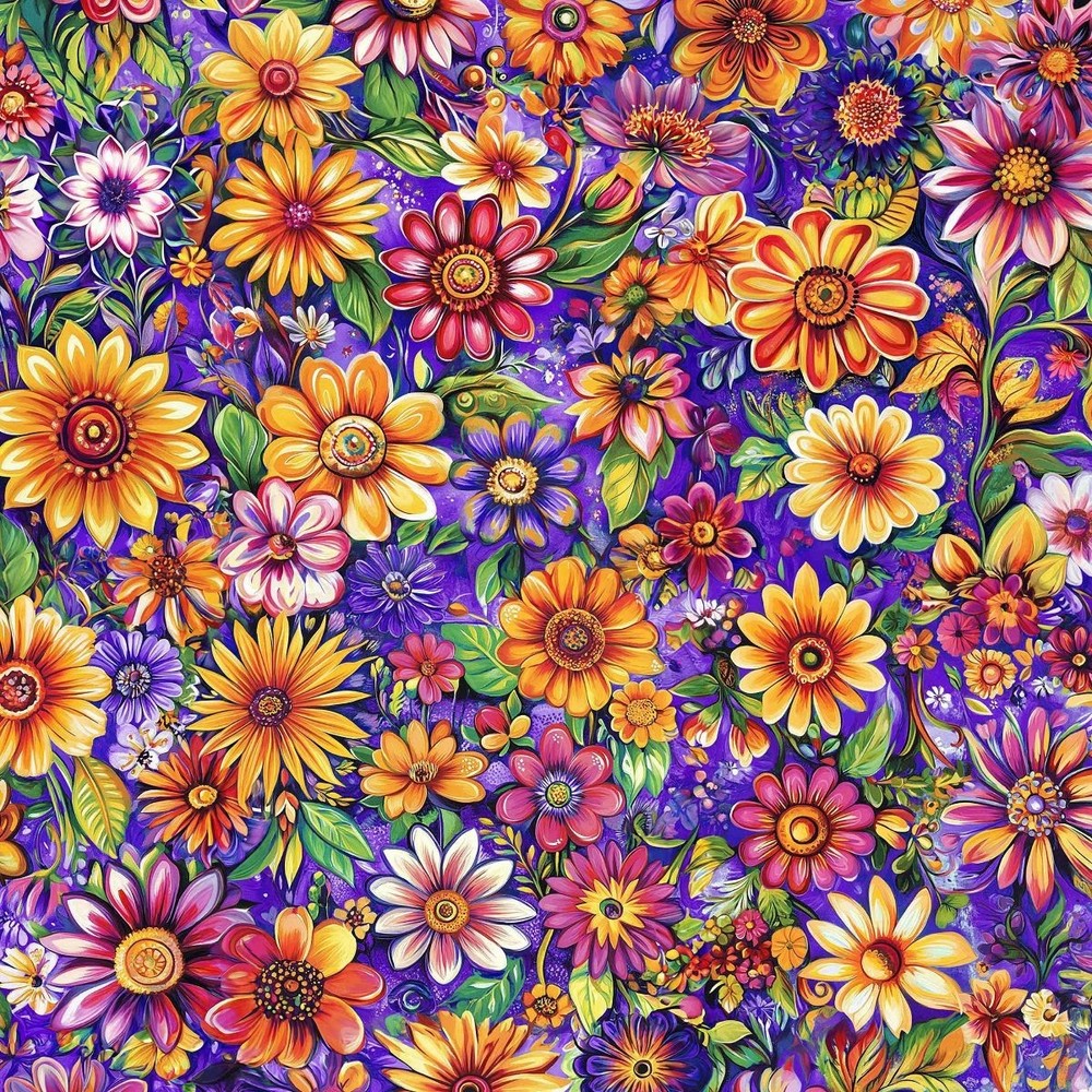 Groovy Garden Fabric 45