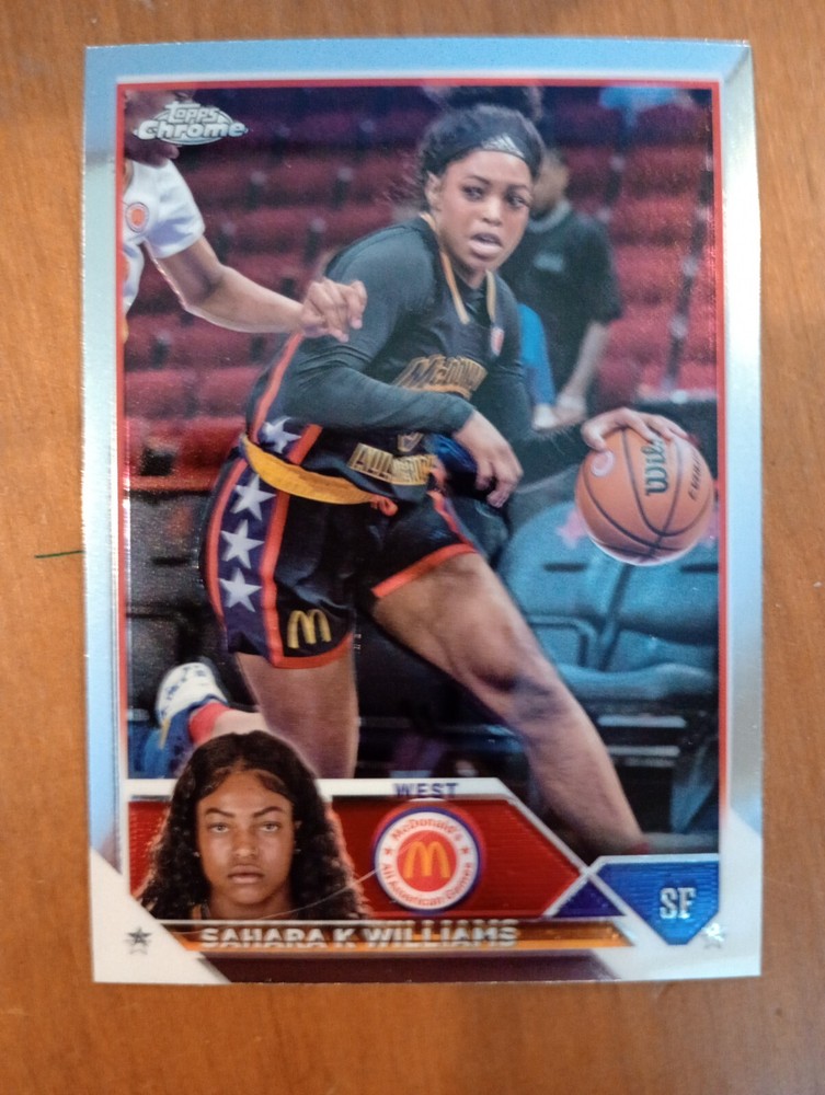 2023 Topps Chrome McDonald's All American #48 Sahara K Williams Oklahoma Sooners