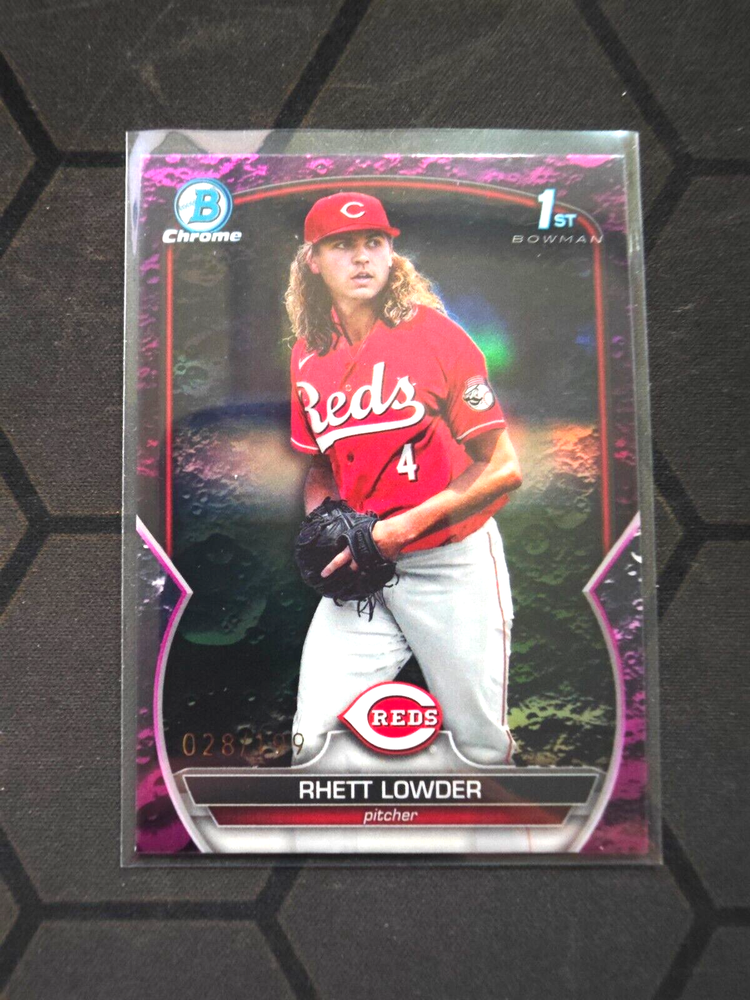 2023 Bowman Chrome Baseball Refractor 1st RC Rhett Lowder 28/199