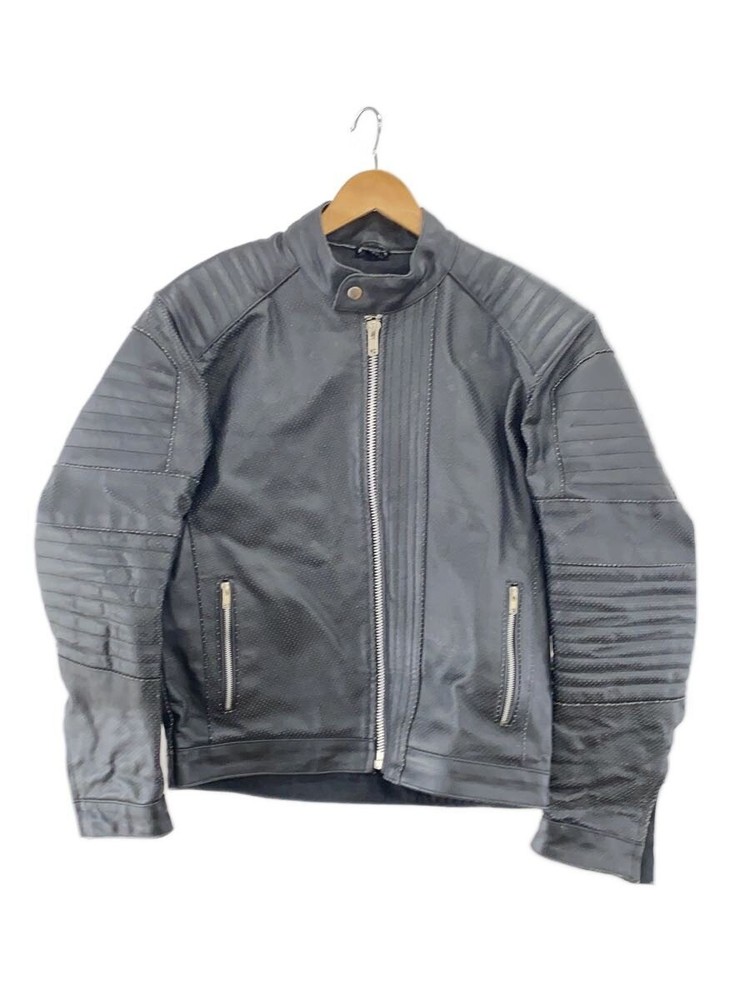 Genuine Leather/Leather Jacket Blouson/M/Leather/Blk 3464