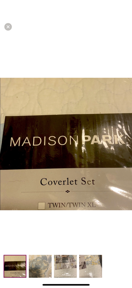 Madison Park Queen Floral Coverlet Set in Yellow and Blue