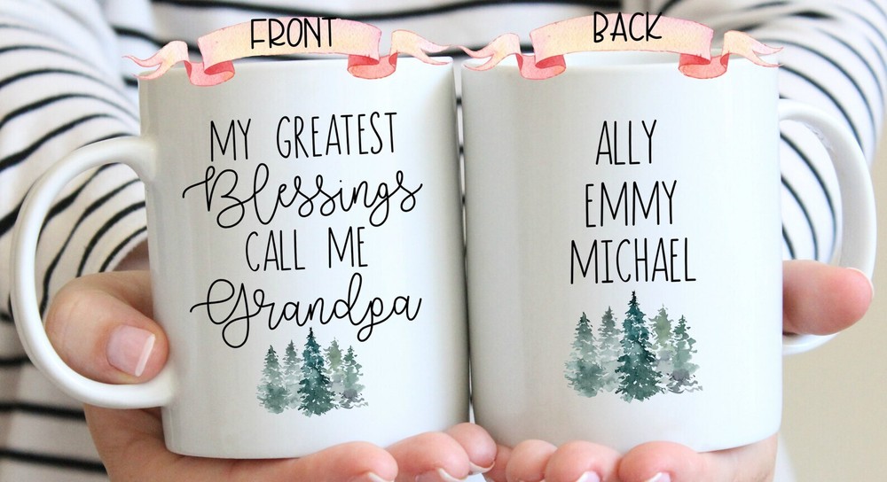Grandpa Gift From Grandkids Personalized Grandpa Mug Father's Day Gift