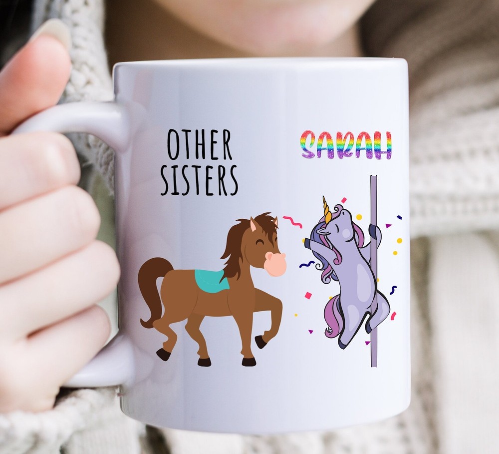 Taza Hermana Regalo Hermana Otras Hermanas Unicornio Taza Divertida Hermana Regalo Sarcástico