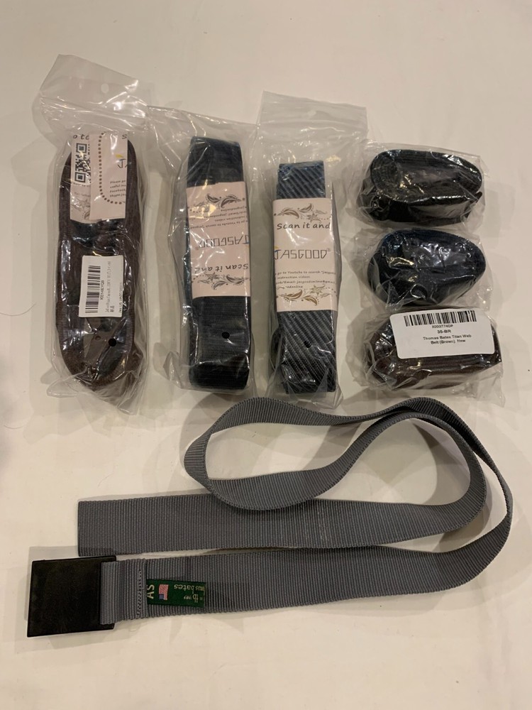 Bulk Wholesale Lot Thomas Bates Titan Web Belts & Just As Good Retail Value $140
