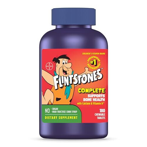 Chewable Kids Vitamins, Complete Multivitamin for Kids and Toddlers with Iron...