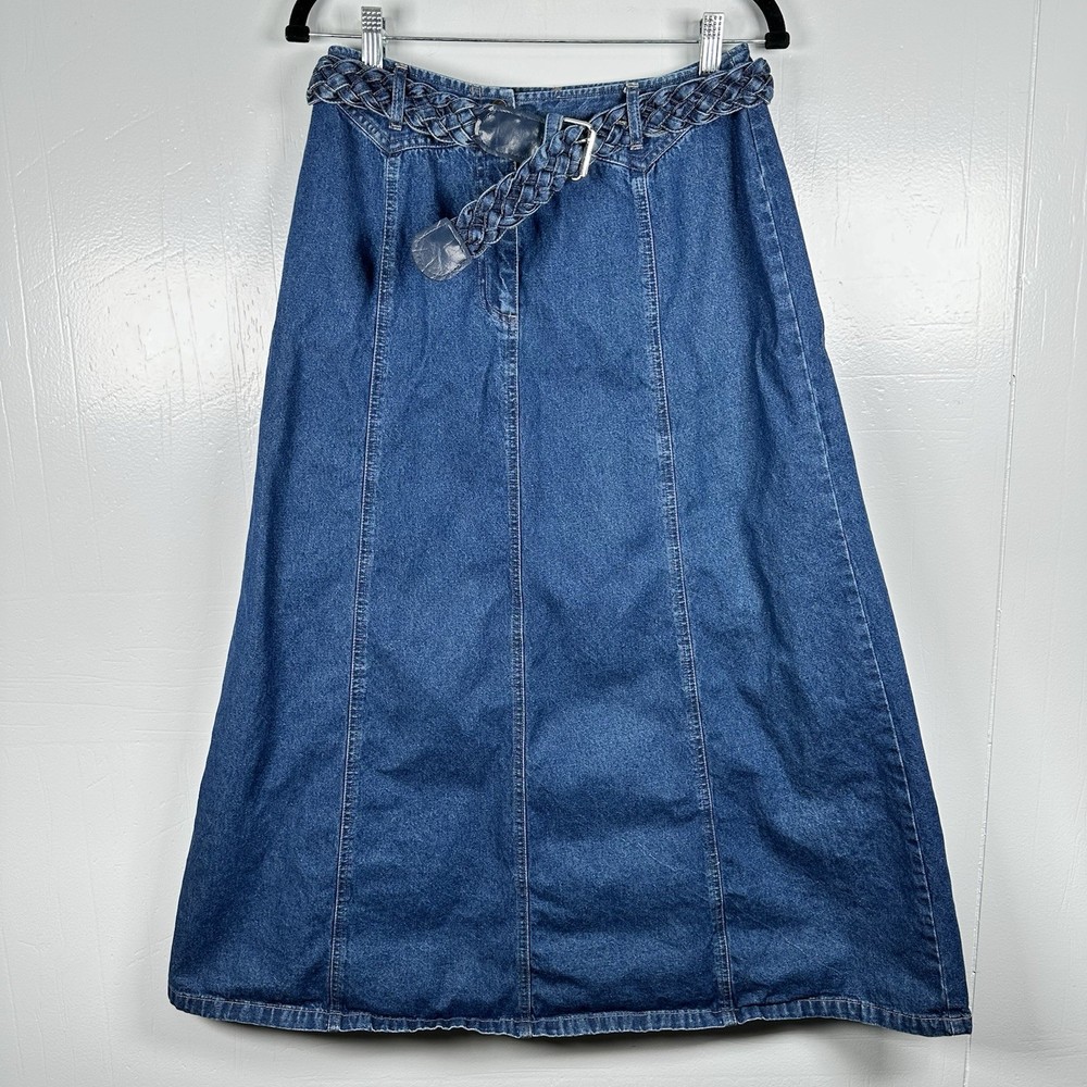 Women's Bagatelle Denim Skirt -  Sz. 10  With Denim Belt