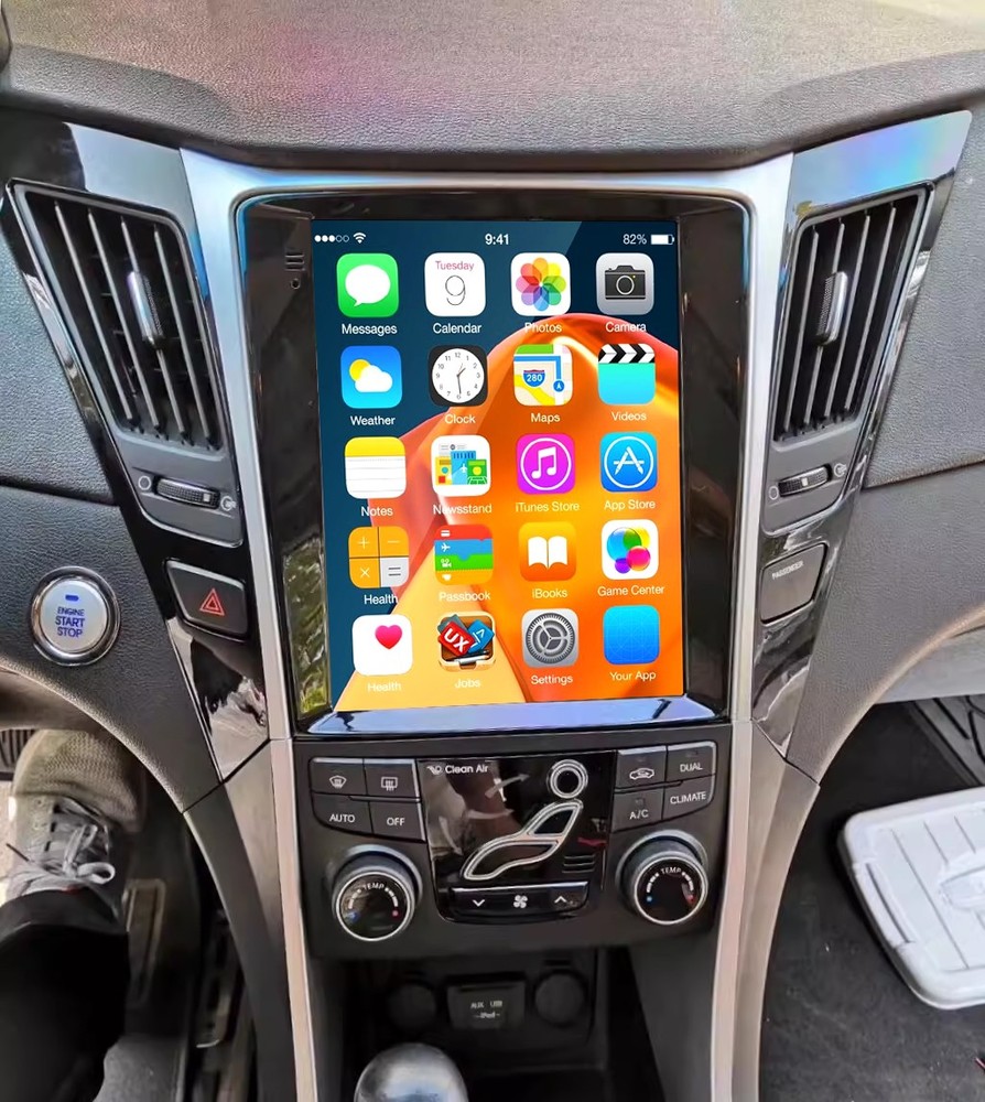 FOR HYUNDAI SONATA 2011-2015 APPLE CARPLAY ANDROID 13 CAR STEREO RADIO GPS +CAM