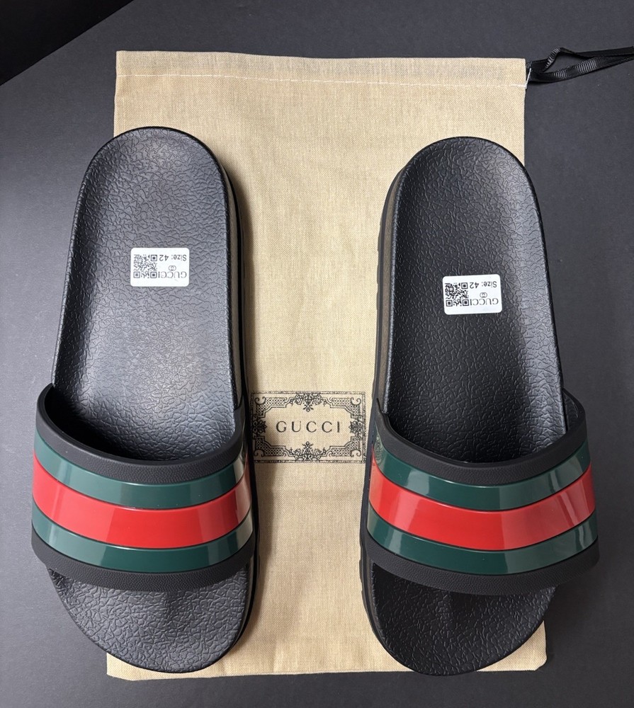 Gucci Unisex Rubber Slides Men’s & Women’s