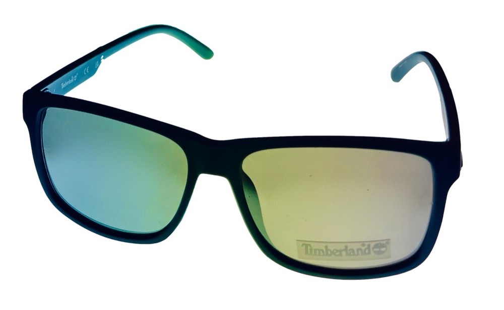 Timberland Blue Mens Plastic Rectangle Sunglass, Flash Lens TB7254. 92C
