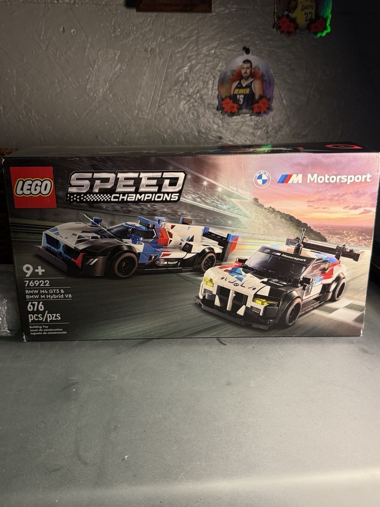 LEGO SPEED CHAMPIONS: Bmw M4 Gt3 & Bmw M Hybrid V8 Race Cars (76922)