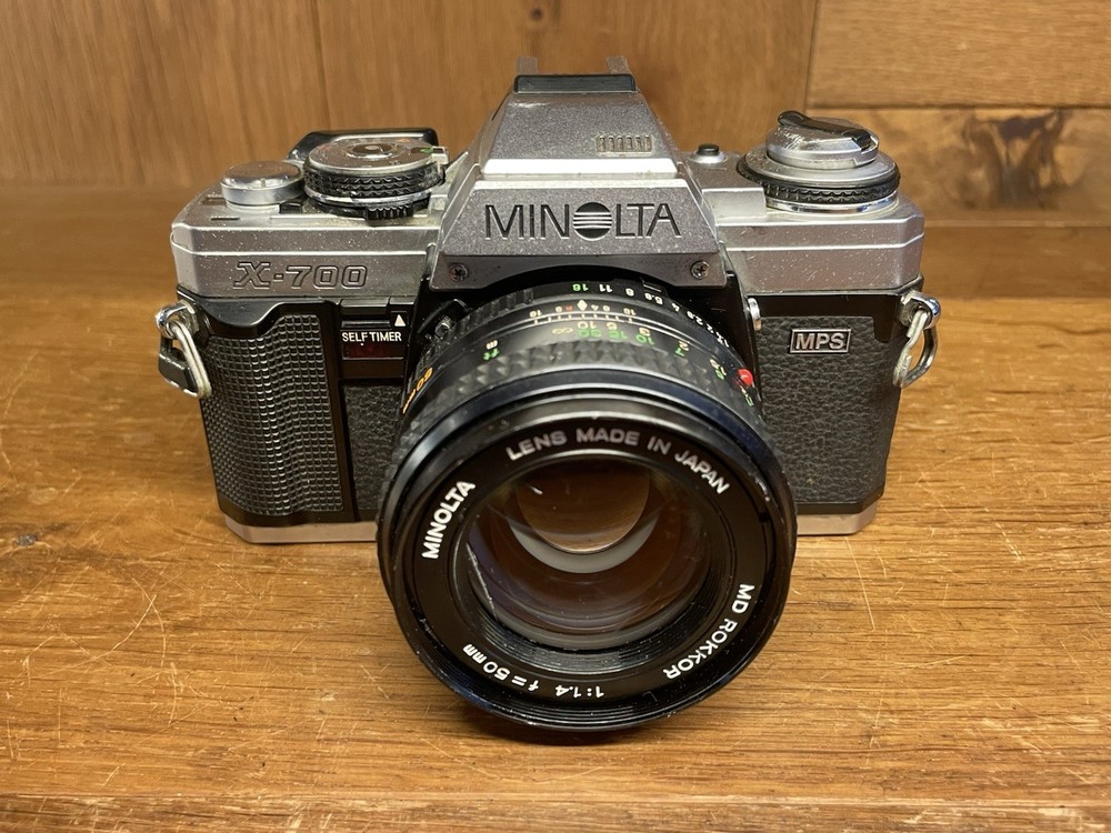 *Rare Silver : Exc+4* Minolta X-700 Film Camera MD Rokkor 50mm F/1.4 From Japan