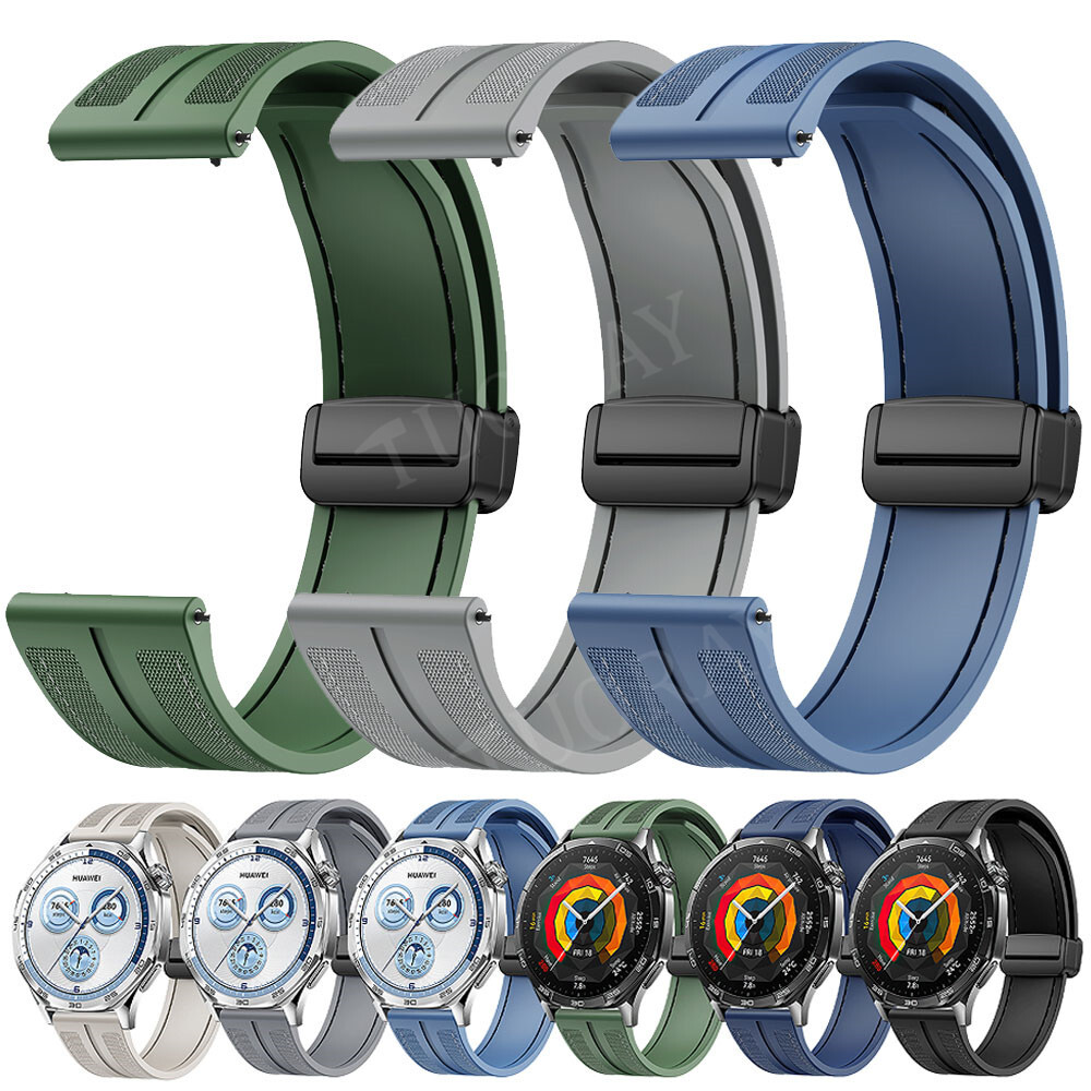 22mm Sport Silicone Wrist Band Strap For Huawei Watch GT 5 4 3 2e GT Runner 46mm