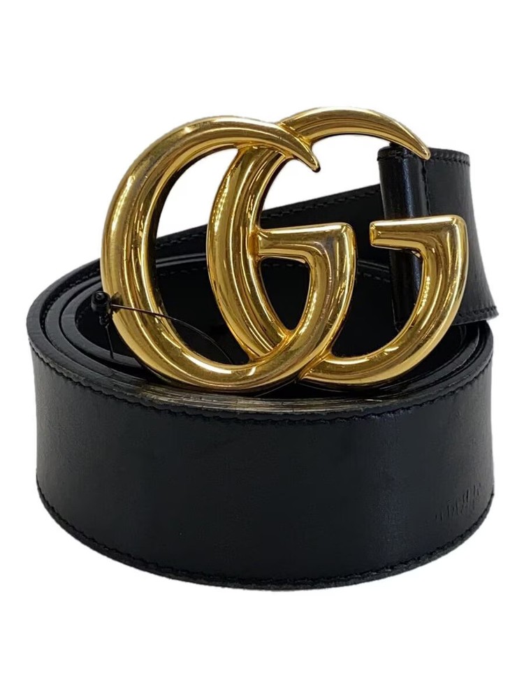 GUCCI Black Leather Belt for Women 406831