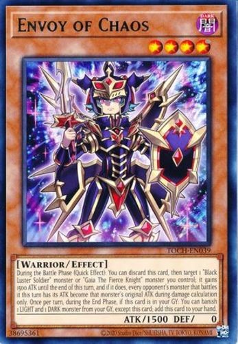 Envoy of Chaos TOCH-EN039 Rare Unlimited Edition Near Mint Toon Chaos Card