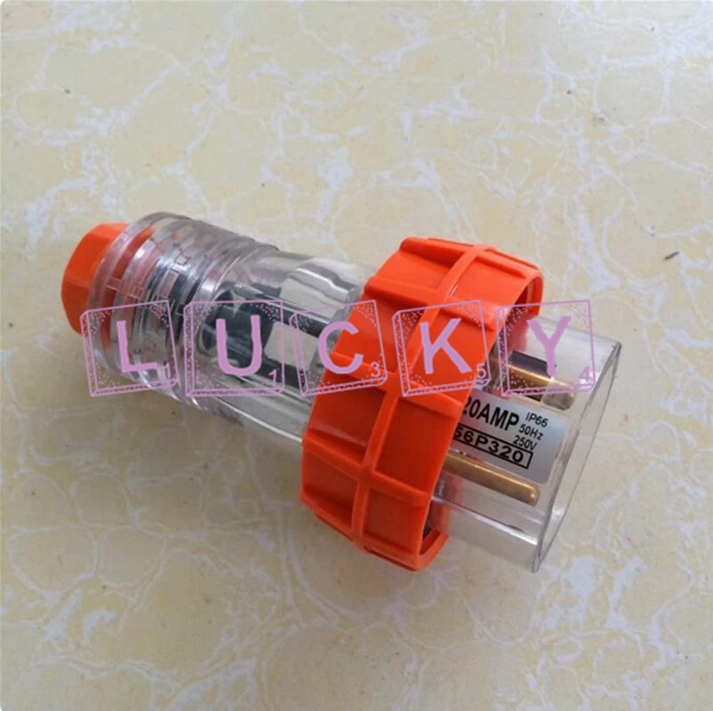 10PCS NEW FOR Industrial plug 56P320 250V 20A 3-core Waterproof Connector Plug