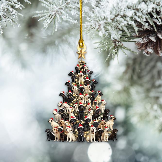 Labrador Retriever Dog Christmas Tree Ornament  Labrador Retriever Car Ornament