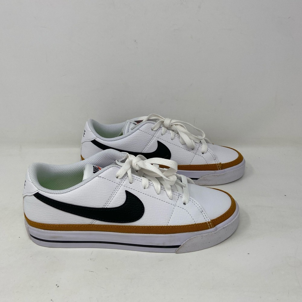 Nike Women’s Court Legacy Next Nature Sneakers White/Desert Ochre/Black Size 5.5