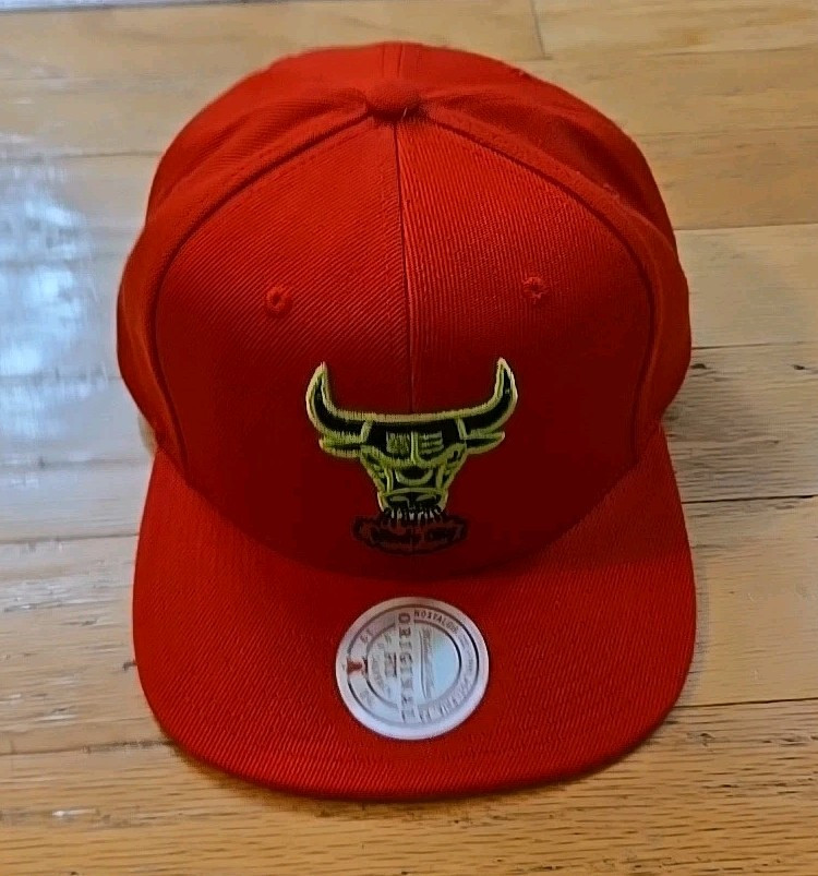 Mitchell & Ness Chicago Bulls Reverse Grinch HWC Adjustable Snapback Hat Cap