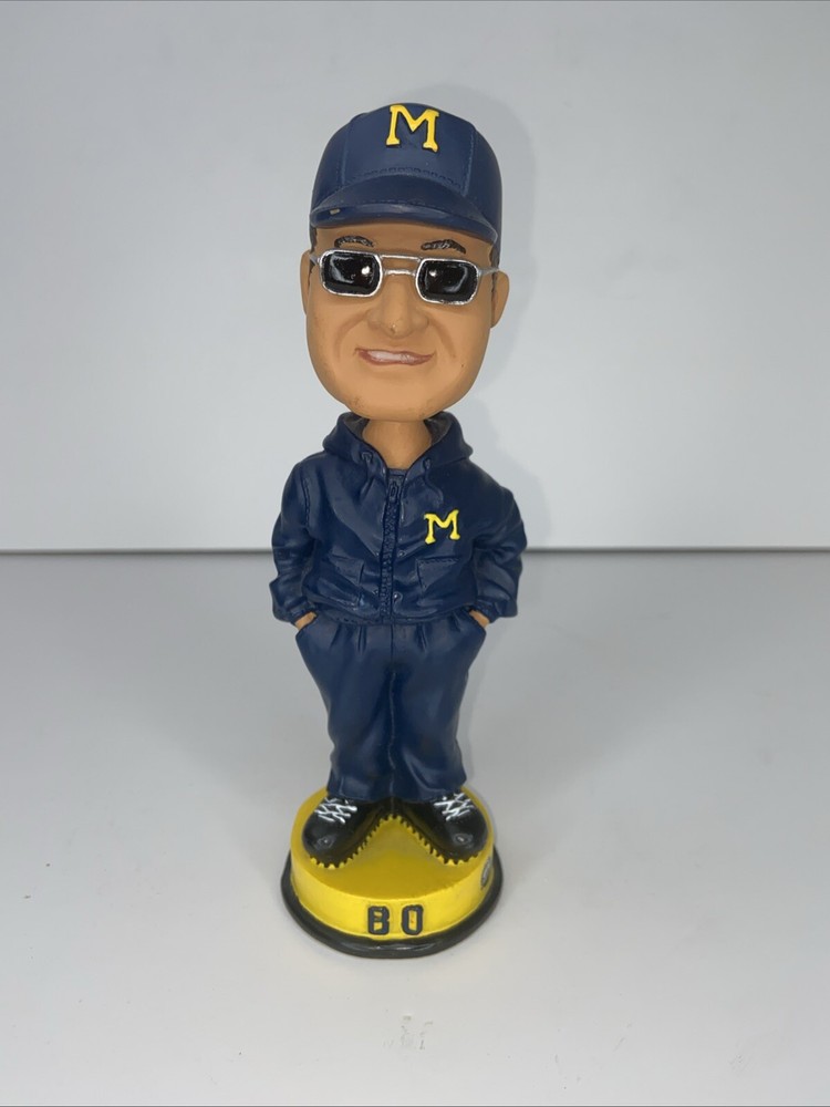 2001 Forever Collectibles Bo Schembechler University of Michigan U M Bobblehead