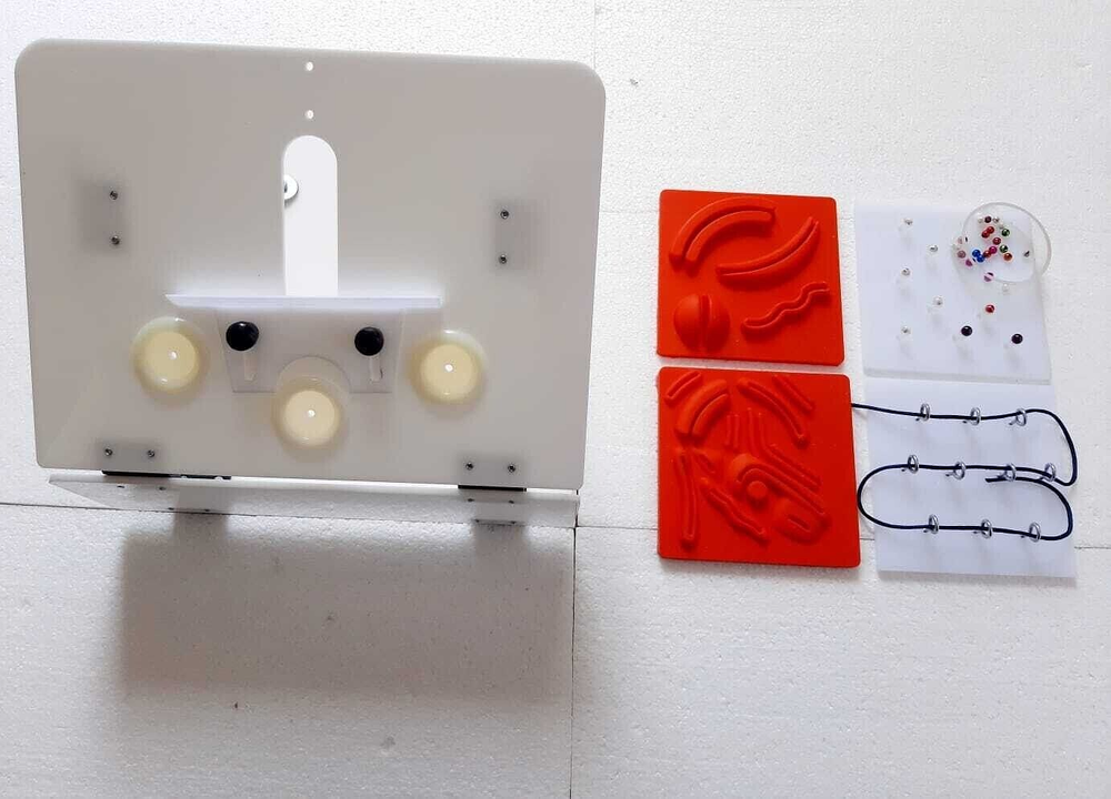 Laparoscopic Foldable Endo Trainer Box Practicing Training Models Suture Pad Kit